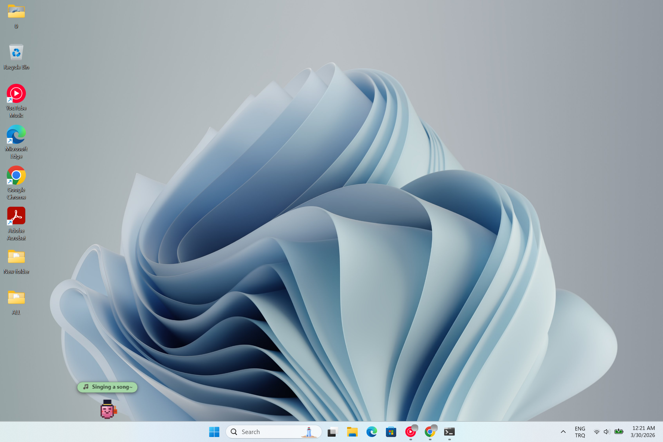 Bitsy singing a song